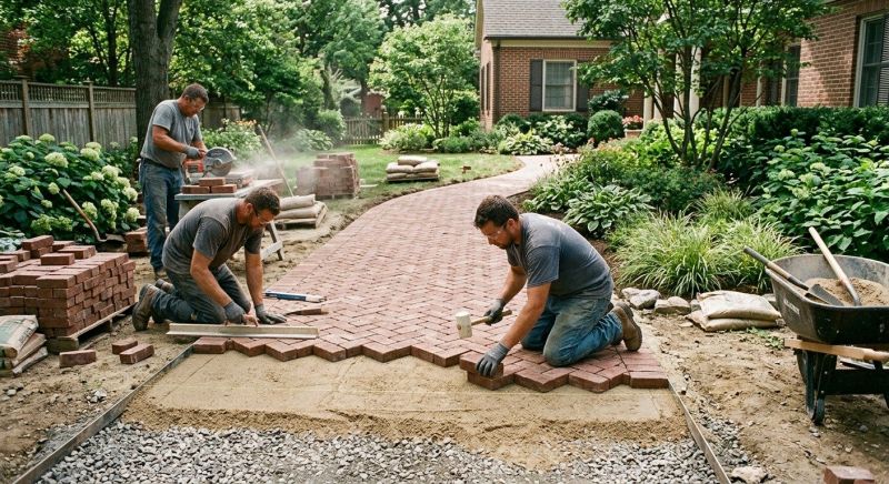 Brick Border Installation in Fairfield County, CT