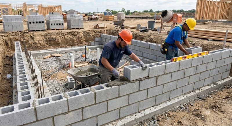 Block Foundation Installation in Worcester, MA